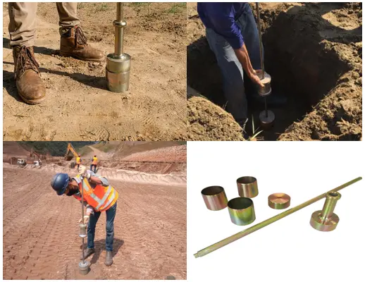 Labormig | Ensaio de densidade in situ método do cilindro de cravação