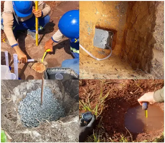 Labormig |  Determinação da capacidade de percolação do solo